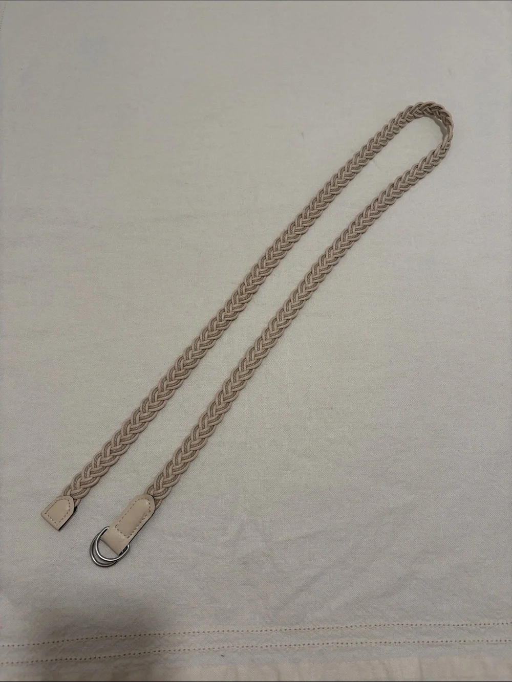 Off White Woven Belt